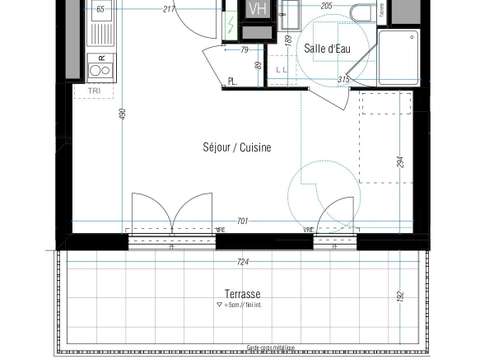 Vente Studio 1 pièce