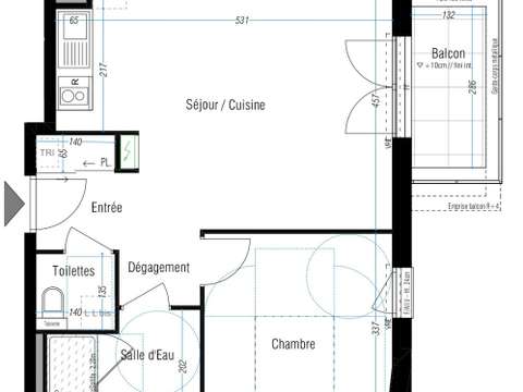 Vente appartement 2 pièces