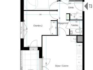 Vente appartement 3 pièces