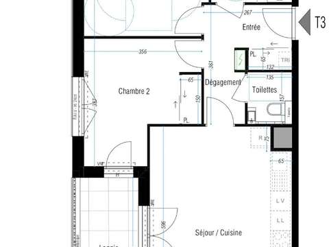 Vente appartement 3 pièces