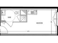 Vente Studio 1 pièce