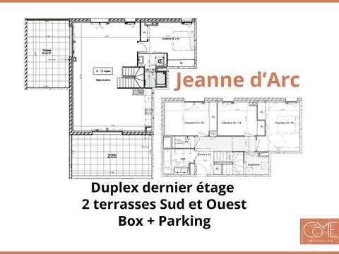 Vente appartement 5 pièces Rennes Jeanne D'arc 35