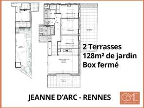 Vente Appartement 4 piècesRennes Jeanne D'arc