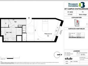 Vente Appartement T1Rennes Jeanne D'arc