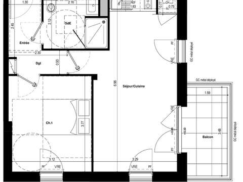 Vente appartement 2 pièces