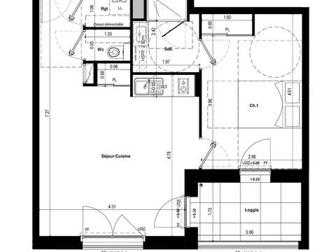 Vente appartement 2 pièces