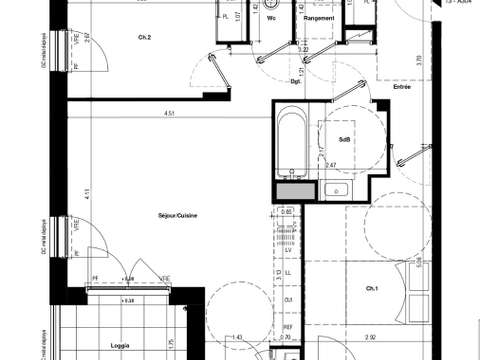 Vente appartement 3 pièces