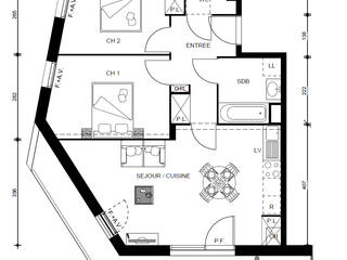 Vente appartement 3 pièces Vente appartement 3 pièces