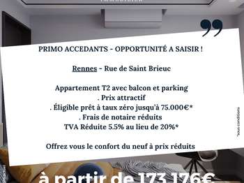 Vente Appartement 2 piècesRennes Lorient - Saint-Brieuc