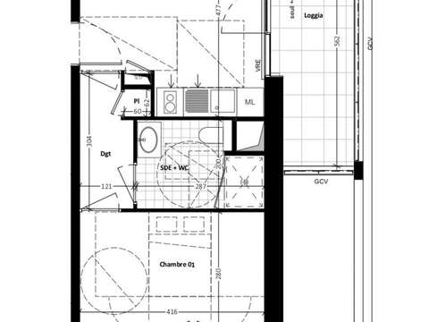 Vente appartement 2 pièces