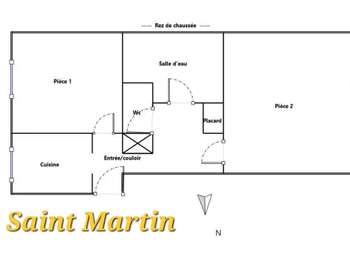 Vente appartement 2 pièces Rennes Nord Saint-Martin 35
