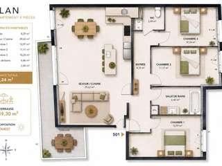 Vente appartement 4 pièces