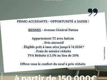 Vente appartement 2 pièces Rennes Patton 35