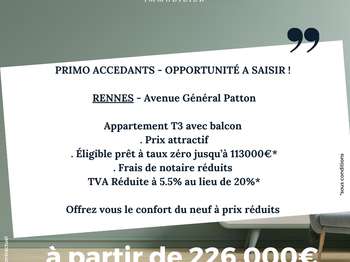 Vente appartement 3 pièces Rennes Patton 35