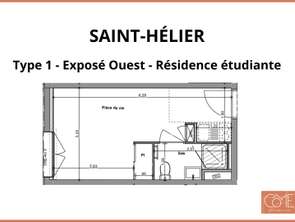 Vente Appartement T1Rennes Saint-Helier