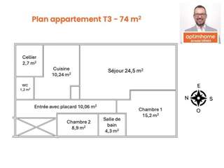 Vente appartement 3 pièces