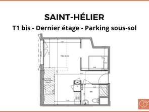 Vente Appartement 2 piècesRennes Saint-Helier