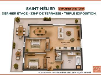 Photo Vente appartement Rennes Saint-Helier
