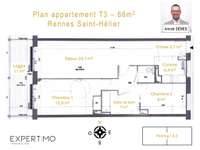 Vente appartement 3 pièces