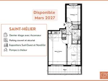 Vente appartement 3 pièces Rennes Saint-Helier 35