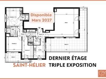 Vente appartement 4 pièces Rennes Saint-Helier 35