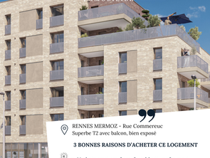 Vente Appartement 2 piècesRennes Saint-Jacques
