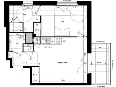 Vente appartement 2 pièces
