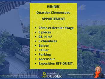Vente Appartement 5 piècesRennes Sainte-Thérèse