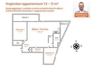 Vente appartement 3 pièces
