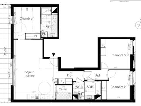 Vente appartement 4 pièces