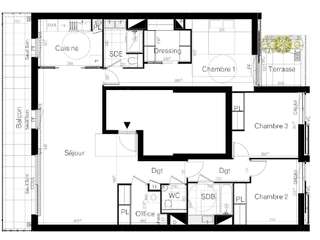 Vente appartement 4 pièces