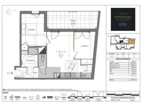 Vente appartement 3 pièces Vente appartement 3 pièces