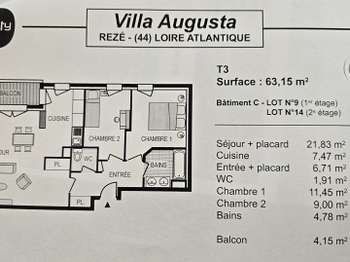 Vente appartement 3 pièces Vente appartement 3 pièces