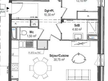 Vente appartement 3 pièces