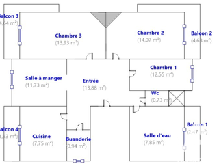 Vente appartement 4 pièces