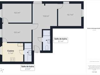 Vente appartement 3 pièces