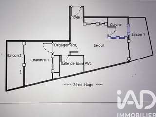 Vente appartement 2 pièces