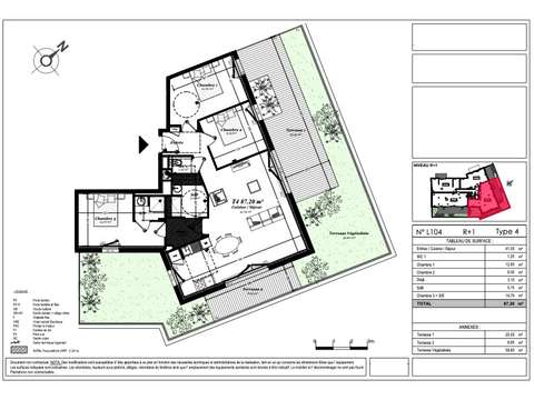 Vente appartement 4 pièces