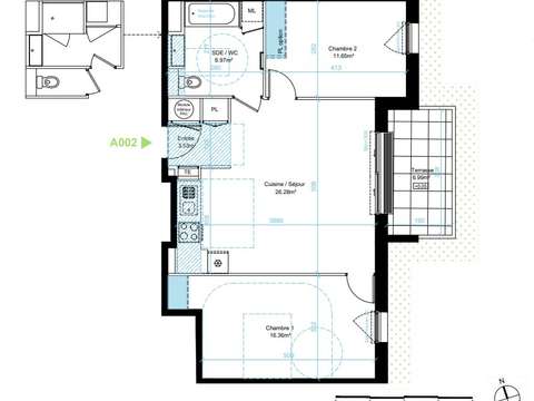 Vente appartement 3 pièces