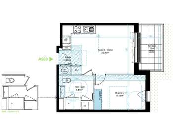 Vente appartement 2 pièces