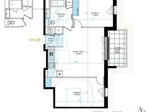 Vente appartement 3 pièces