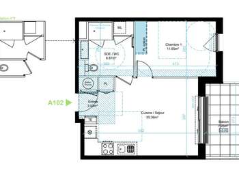 Vente appartement 2 pièces Vente appartement 2 pièces