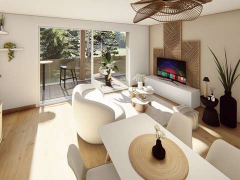 Vente appartement 3 pièces Saint-Aubin-du-Cormier 35