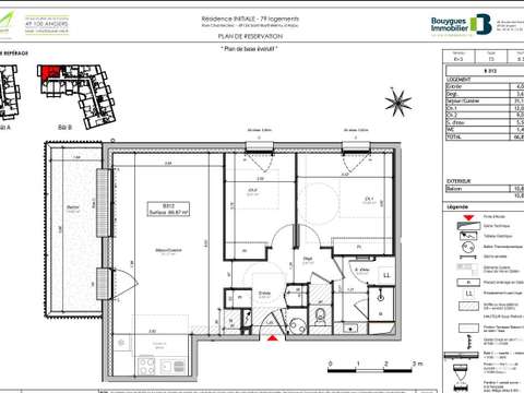 Vente appartement 3 pièces