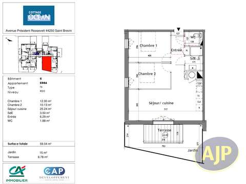 Vente appartement 3 pièces Vente appartement 3 pièces