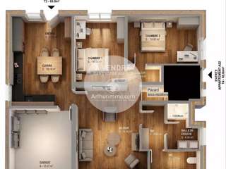 Vente appartement 3 pièces