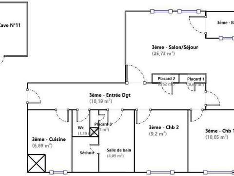 Vente appartement 4 pièces