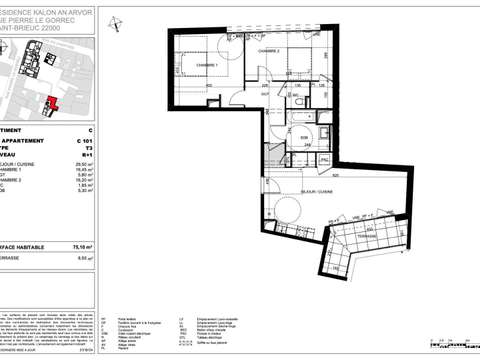 Vente appartement 3 pièces