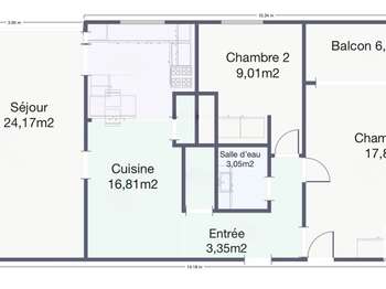 Vente appartement 3 pièces Vente appartement 3 pièces