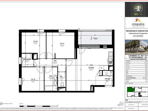 Vente appartement 4 pièces